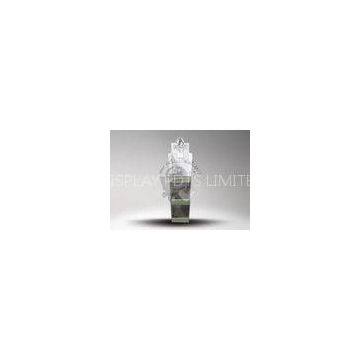 Advertising Grey Paper Corrugated Cardboard Stands Display With Lossy Lamination