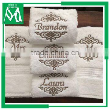 cotton monogrammed hotel hand towel