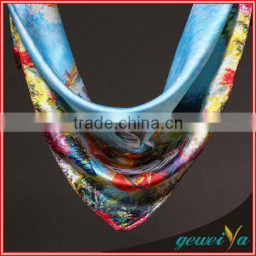 Neck Accessories Printed Landscape Painting Designer Scarf Women