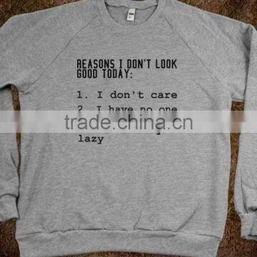 Pull over fleece sweat shirt