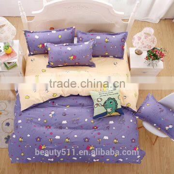 Trade Assurance 100%cotton bed sheet quilt cover pillow case BS352