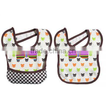 Pastoral Flower Pattern Printed Cotton Bibs to Baby photo-5