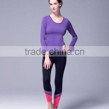 Fitness Clothing Tactel Alphabets Print Yoga Tops photo-5