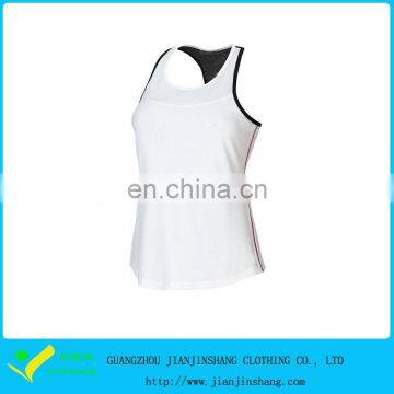 Newest Fashion Designed White Color Bodybuilding Tennis Tank Tops