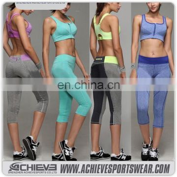 wholesale custom women yoga tops / panties and bra / gym apparel