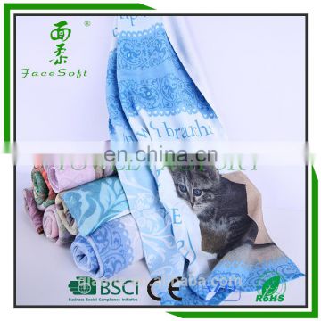 alibaba china Custom own designed photo printed towel microfiber tea towel