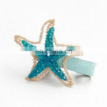 Toddler Starfish Clips With Sparkly Rhinestone For Baby Girl Luxe Hair Clip