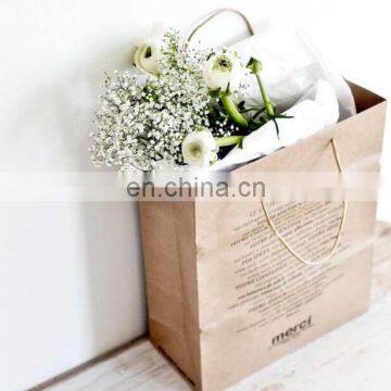 Custom Exquisite High Quality Printing Kraft Paper Gift Bags Birthday Wedding Gift Bag Wholesale