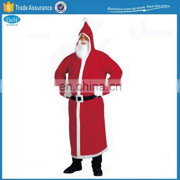 Father Christmas Hooded Gown Santa Cluas Fanncy Dress Robe Suit