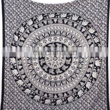 White Hippie Hippy Mandala Tapestry Mandala Wall Decor Tapestries Wall Hanging