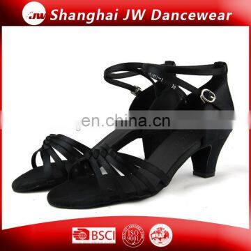 Black ballroom shoes fashion stylish lady latin dance shoe