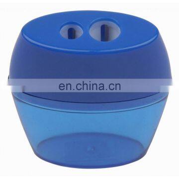 7.0x6.0x2.0cm Plastic Barrel Double Hole Pencil Sharpener