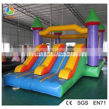 2017 indoor inflatable bouncy castle inflatable inflatable castle with slide