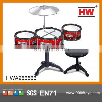 High Quality Plastic Kids Music Toy Miniature Drum Set