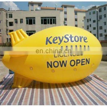 yellow inflatable helium blimp Airship (cube or balloon) for advertising use with customized logos