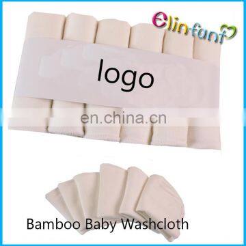 Elinfant Bamboo Fiber Washcloths 25"x25" Baby Face Towel