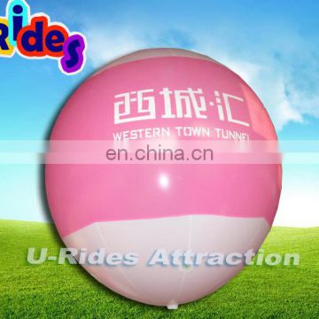 PVC meterial pink advertising groundball inflatable balloon for bussiness