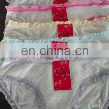 sexy girls preteen underwear cotton stocklot