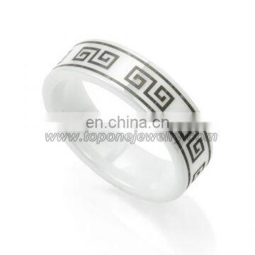 Wholesale alibaba custom white ceramic jewelry ring