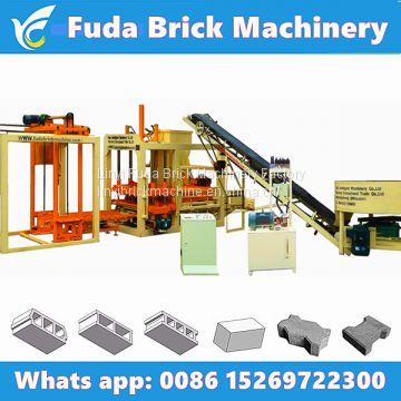 QT4-18 hydraulic automatic block making machine, concrete brick production line price for sale in India