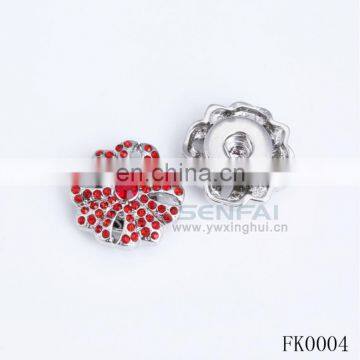 nickel free lead free enamel metal snap button fashion crystal button headboard