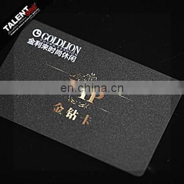 wholesale custom stamped gold plastic invitation pvc card