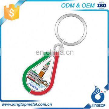 Universal Different Countries Metal Logo Key Ring Custom Keychain photo-3