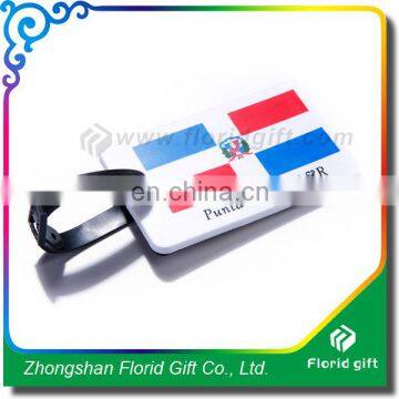 Factory price funny luggage tag /soft pvc travel luggage tag