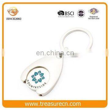 Promotional Persoinlize Keychain Cheap Sticker Shopping Cart Coin Keychain photo-3