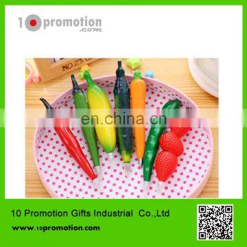 Plastic creative stationery ballpoint pen/colorful vegetables for study