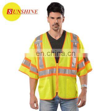 CE High visibility Car Yellow Safety Vest