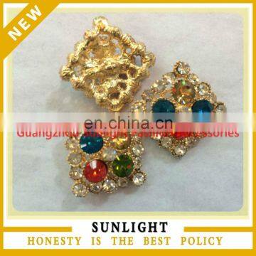  supplier fashion wholesale colorful rhinestone square button