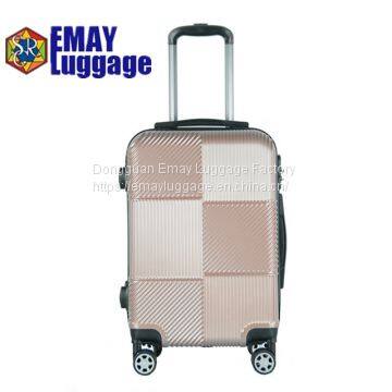 Fashion factory high quality PC trolley luggage set