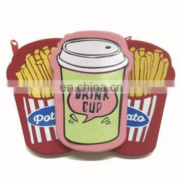 Custom Creative Silicone Wallet Cups Shape Zipper Kids Mini Change Money Bag Cheap Coin Purse photo-6