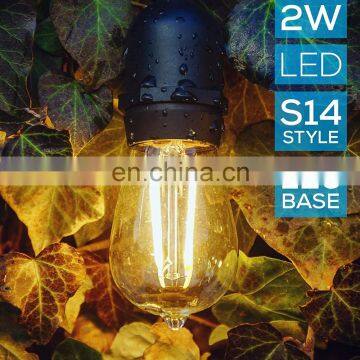 Warm White Edison Bulb Lights Led Filament Bulb S14 2w Led Light Led Bulb for Outdoor String Lights photo-7