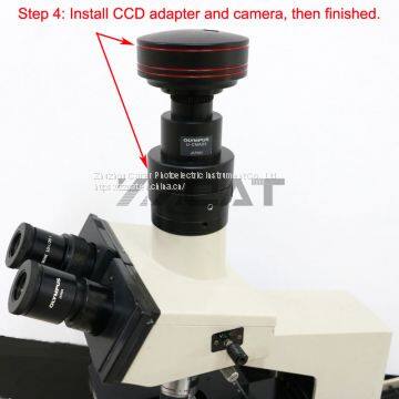 Trinocular Microscope CCD Adapter BH2 Trinocular Interface Conversion Base for Olympus Biological Stereo AX BX CX MX CX2 BX2 SZX photo-5