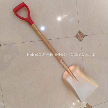 Non-Sparking Hand Tools Shovel Dust Pan, 245*1030 mm, FM Certificate, Be-Cu, New Type