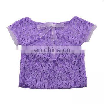 Summer Newborn Short Sleeve Lace Romper Photo Prop Baby Bodysuit Romper photo-4
