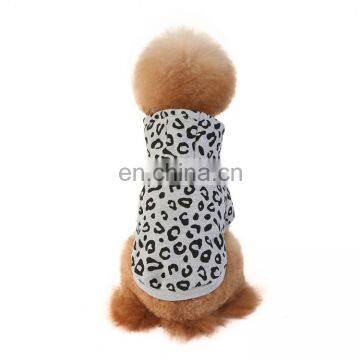 New Fashion Leopard Print Simple Design French Bull Dog Hoodies Plain Pet Clothes photo-2