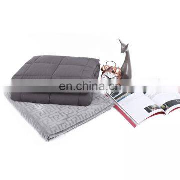 100% Cotton Material Sensory Weighted Blanket 15lbs Customized Gravity Blanket With Minky Duvet Cover /glass Beads photo-2