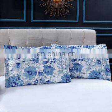 Chinese Style Ink Blue Flower Ultrasonic Quilt Sets Lightweight Summer Quilt Wholesale Cheap Bedspreads photo-4