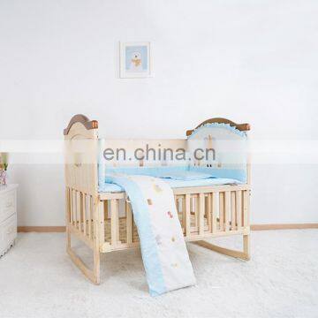 2020 New Design Baby Bumper Set 100% Cotton Fabric Cartoon Printed Luxury Modern Style Multi Size Baby Crib Bedding Set photo-7