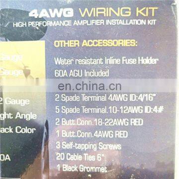 Car Amplifier Wiring Kit in Audio & Vido Cable 4GA Bast Wiring Kit photo-7