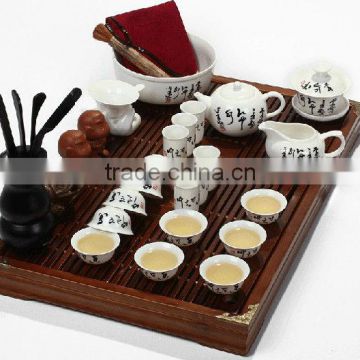 Porcelain tea set,wood tea tray,tea accessories