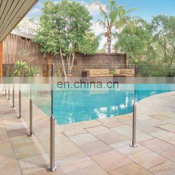 Factory custom temered laminated swimming pool outdoor glass