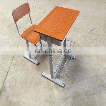 High quality School students furniture desk and chair for double persons