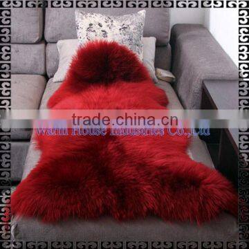 2016 100% Red Color Australian Sheepskin Rugs