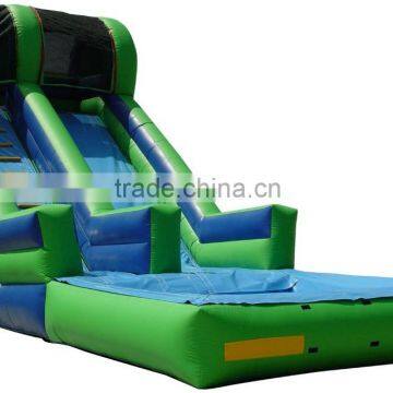 outdoor inflatable water slide with pool for sale