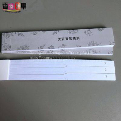Custom Logo Print Blotter Paper Fragrance Test Strips for Aromatherapy Fragrance Tester Strips for Essential Oil Scent