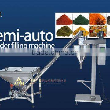 Semi-auto powder measuring and filling machine